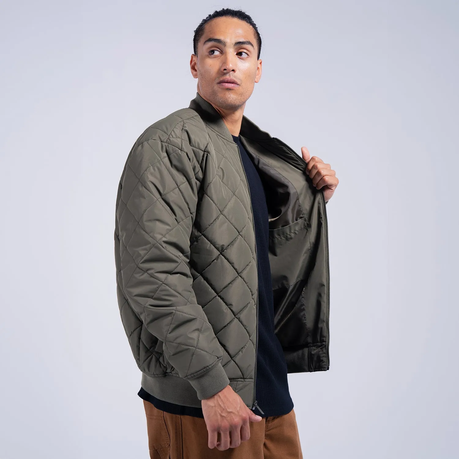 Weekend Look Handmade Fit Quilted Bomber - Mens