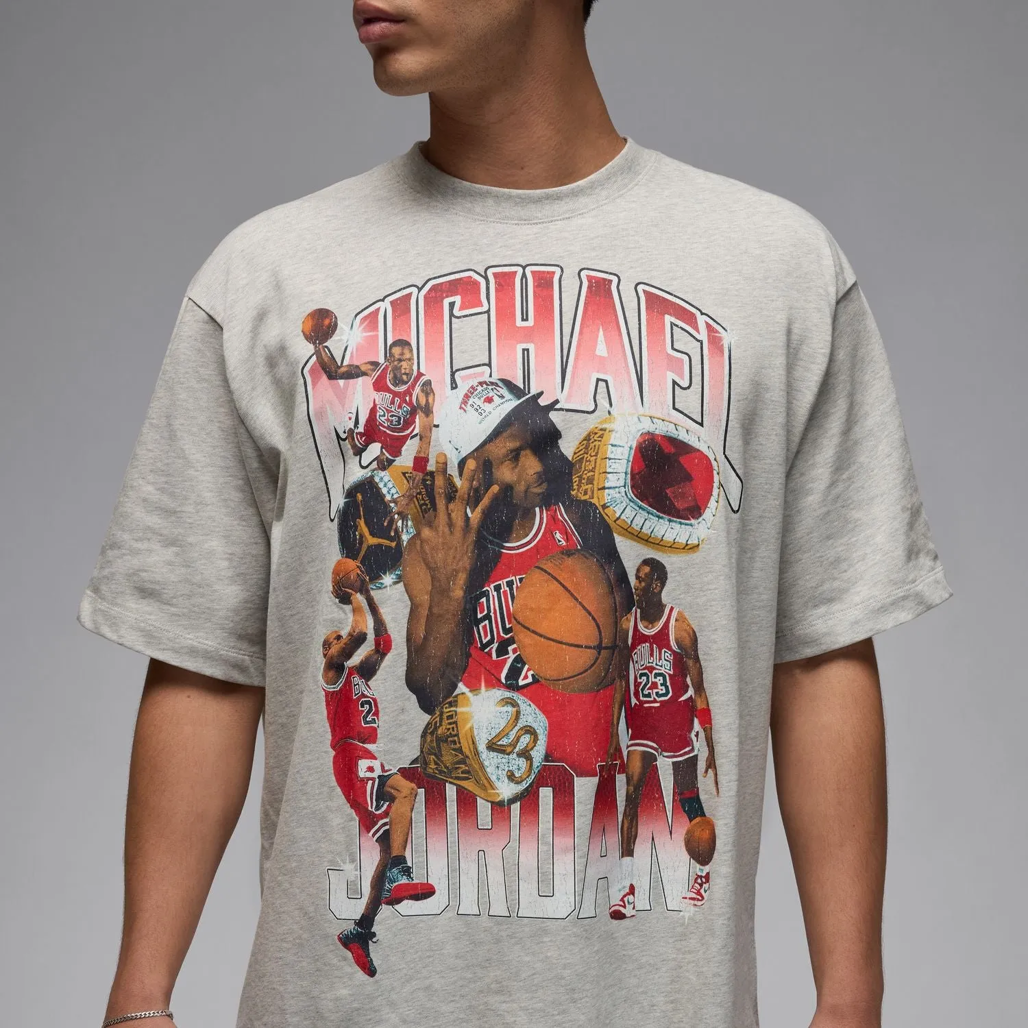 AbrasionResistantClothing HighNeckStyle Essential Oversize Graphic Tee - Mens