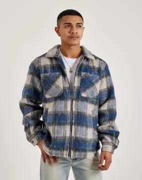 EPTM Mohair Zip-Up Flannel Sea Fit