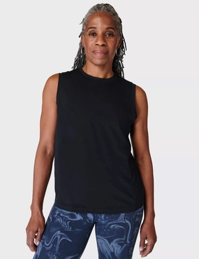 Cost - savings - achieved Essential Sleeveless Vest - Black