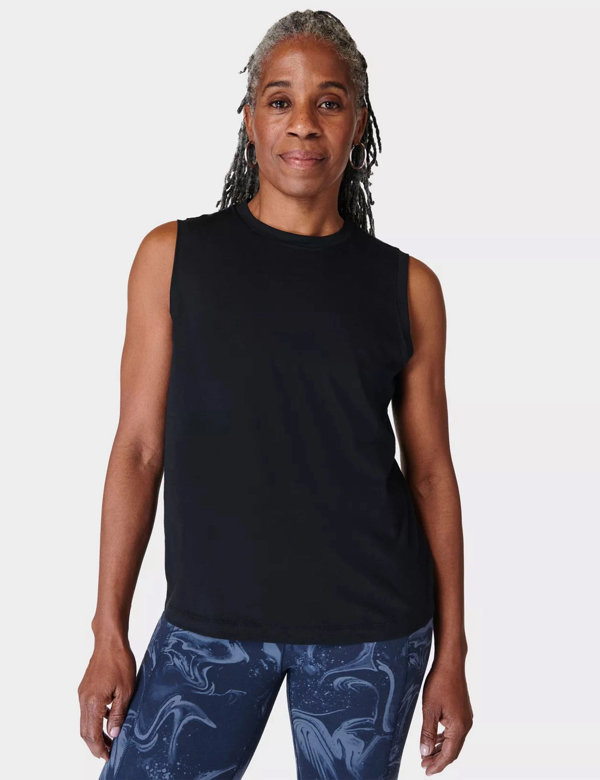 Cost - savings - achieved Essential Sleeveless Vest - Black