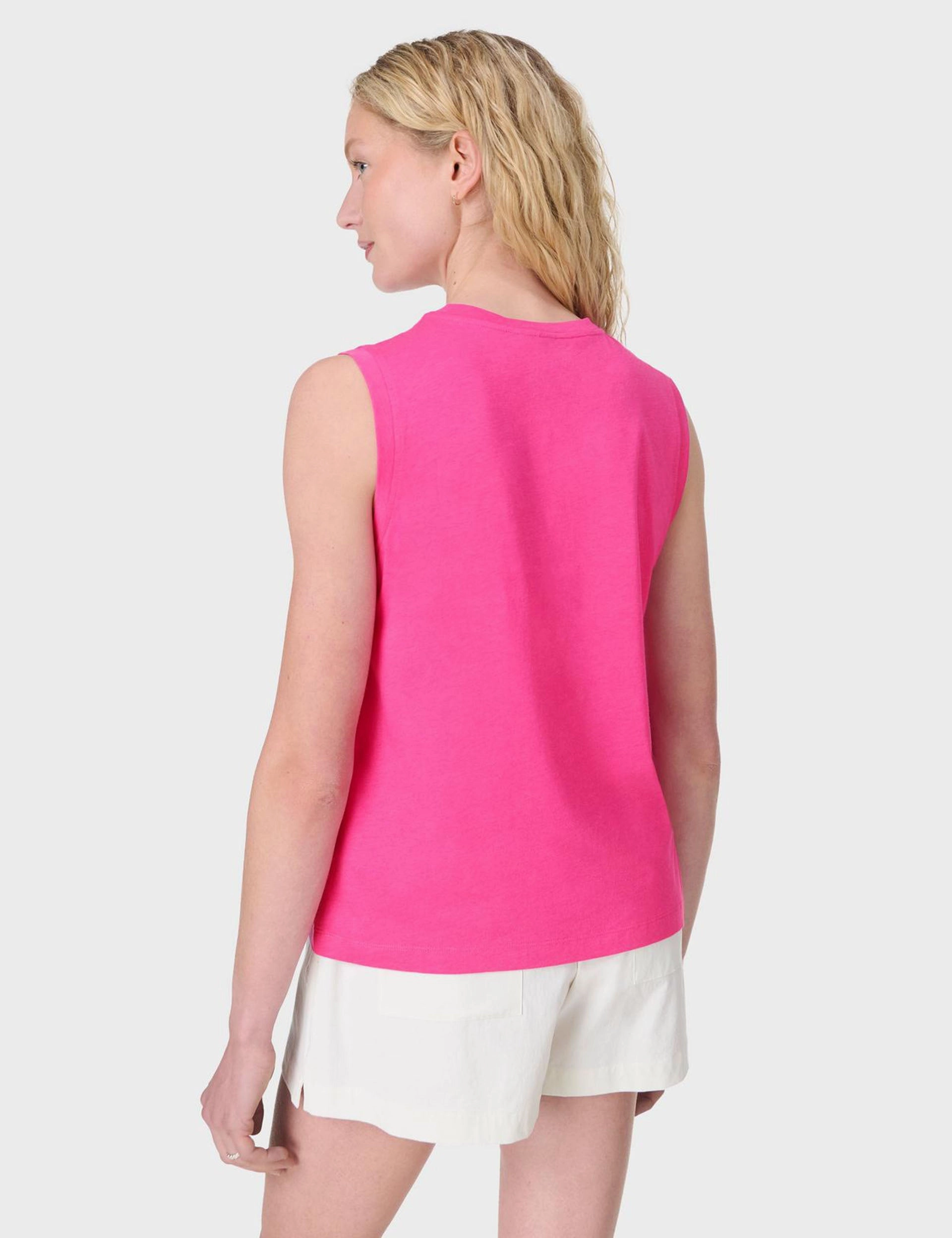 high - temperature environment Essential Sleeveless Vest - Fuchsia Pink