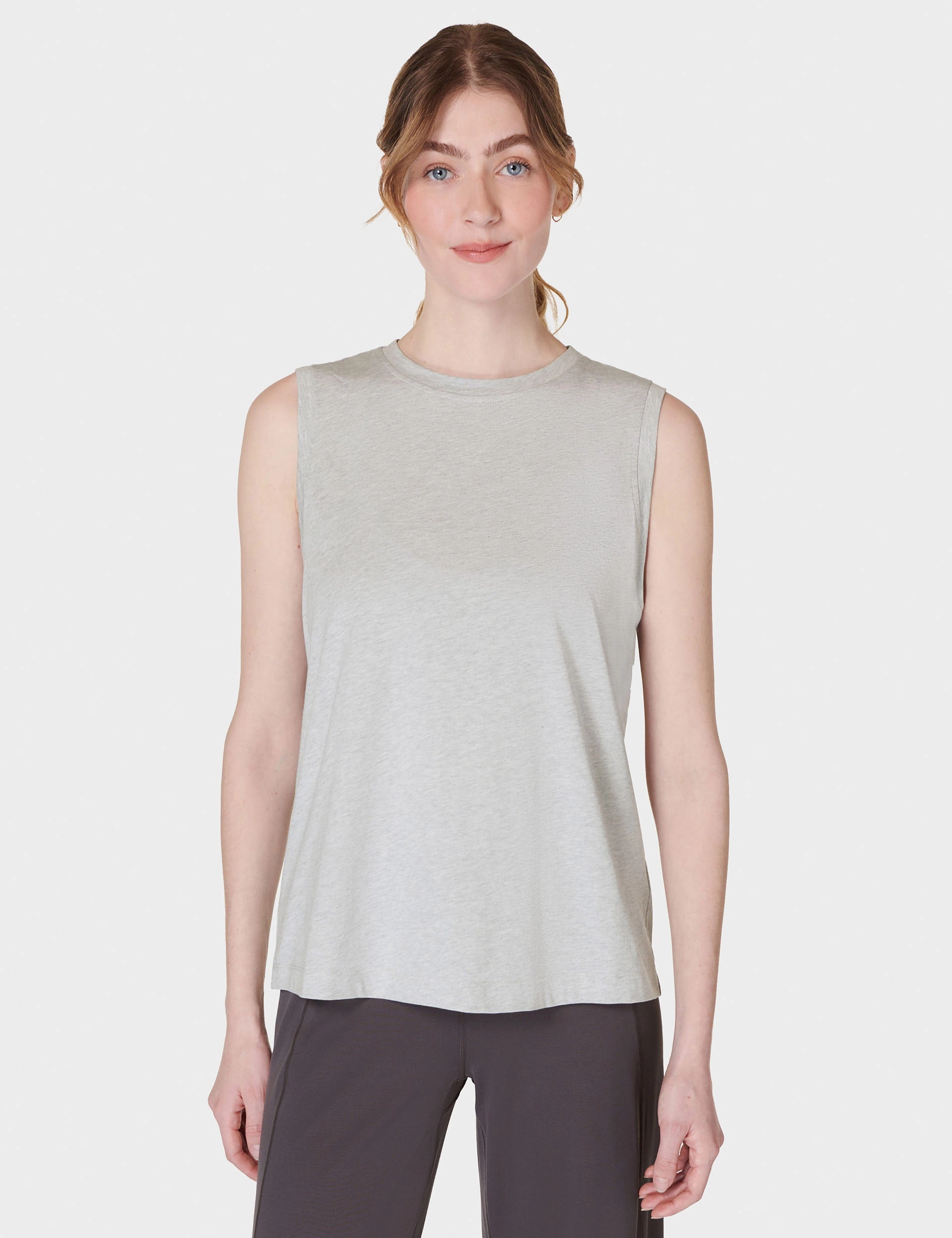 Essential Sleeveless Vest - Light Grey Marl Multi Layer Protection Gift - worthy