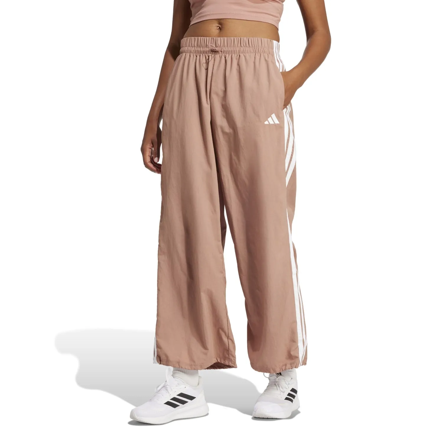 Essentials 3-Stripe Parachute Pant - Womens Planet Care Storm Core