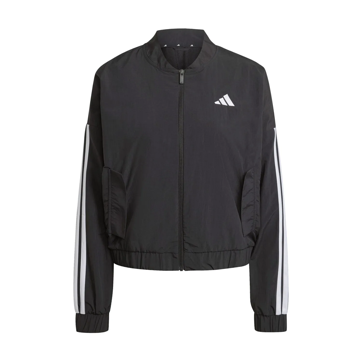 Essentials 3-Stripe Woven Bomber Jacket - Womens MoistureControl Lining AntiStaticLining
