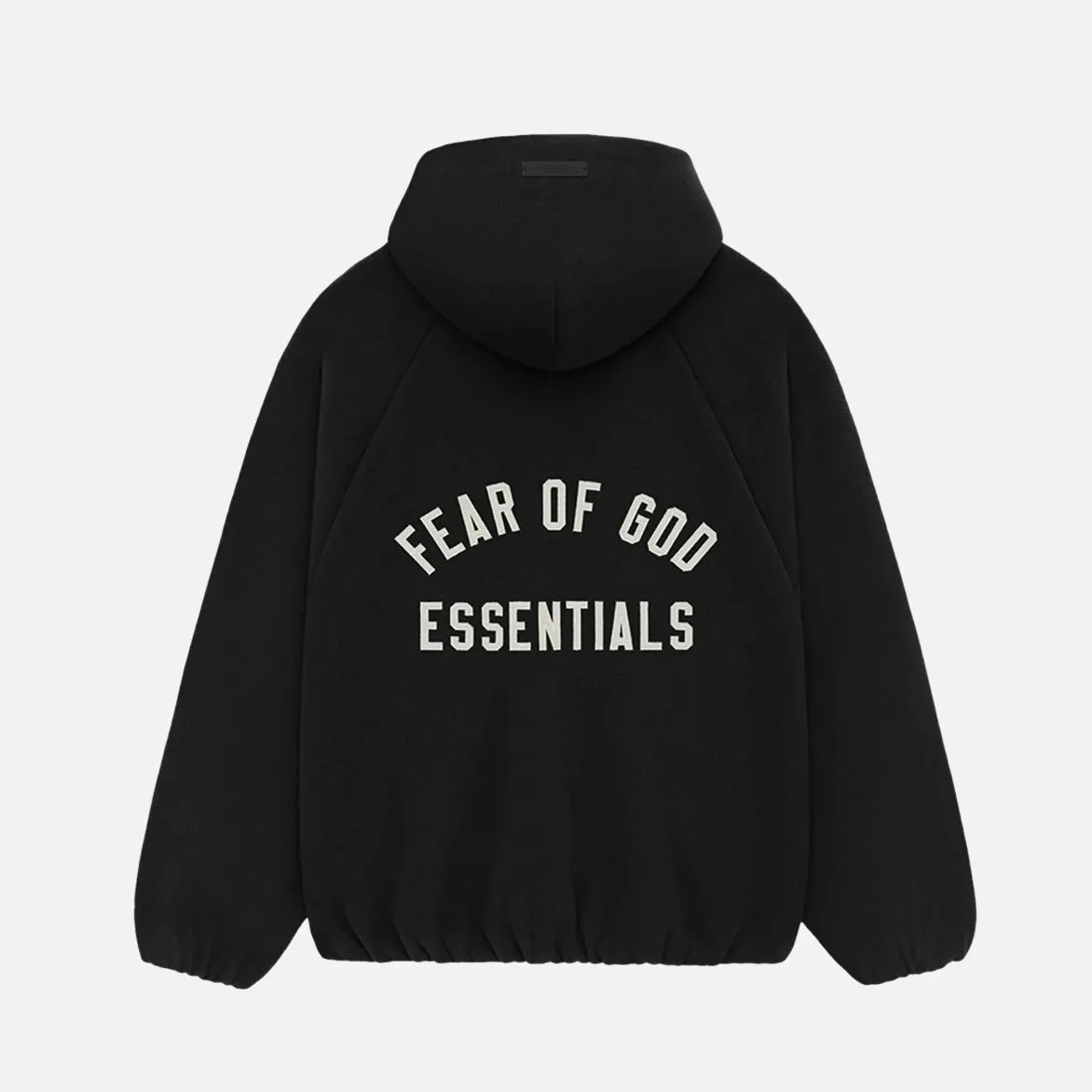 Neo Mode All Day ESSENTIALS BRUSHED HOODED BOMBER - BLACK