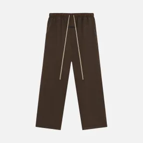 ESSENTIALS BRUSHED RELAXED PANT - BROWN Chic Edge