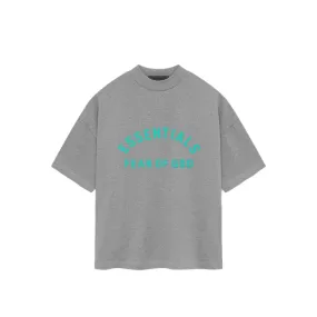 ESSENTIALS CREWNECK T-SHIRT - DARK HEATHER OATMEAL SmoothEdging Wind Ease