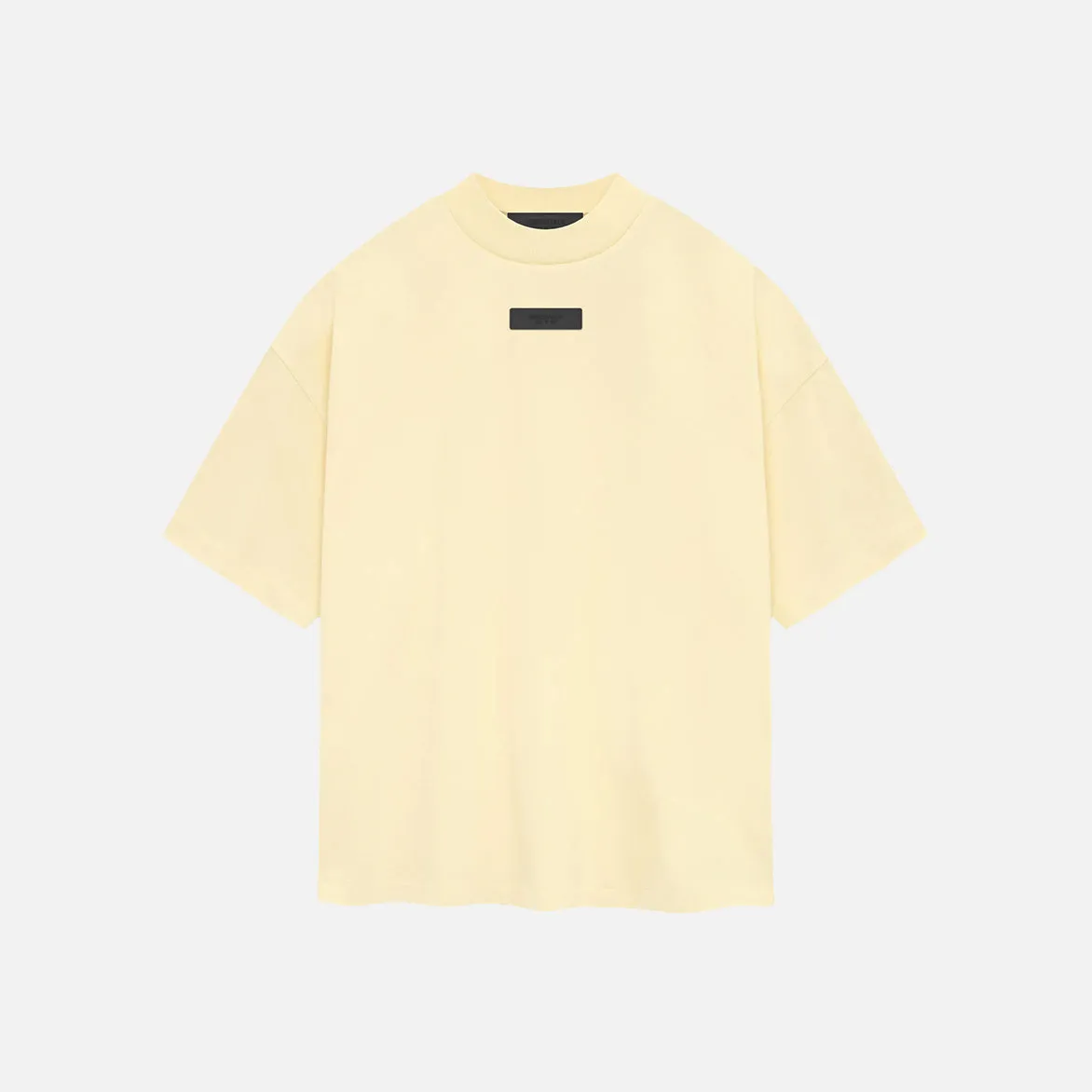 ESSENTIALS CREWNECK T-SHIRT - GARDEN YELLOW Light Flow MachineWashable Fabric