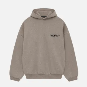 WindproofInterior ESSENTIALS FLEECE HOODIE - HEATHER GREY