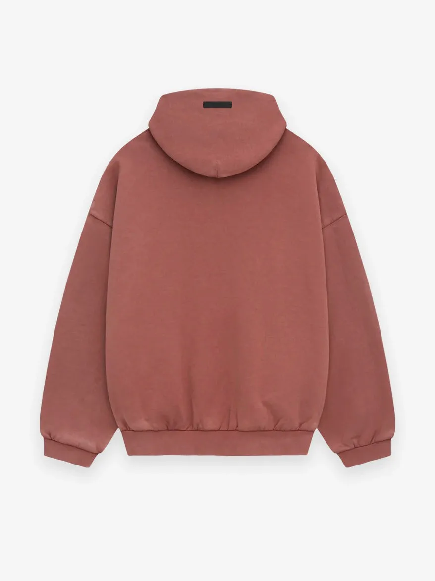 ESSENTIALS HEAVY FLEECE HOODIE - CRIMSON WaterRepellentCoating