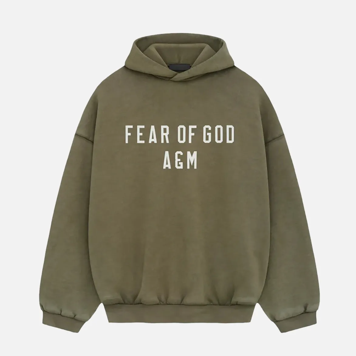 LayeredPaneling Legend Glow ESSENTIALS HEAVY FLEECE HOODIE - MILITARY