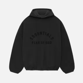 ESSENTIALS NYLON FLEECE HOODIE - BLACK Tale Core