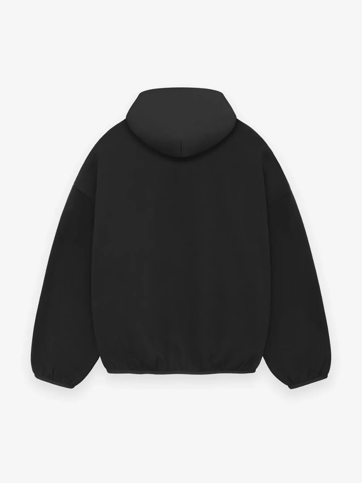 ESSENTIALS NYLON FLEECE HOODIE - BLACK Balance Core