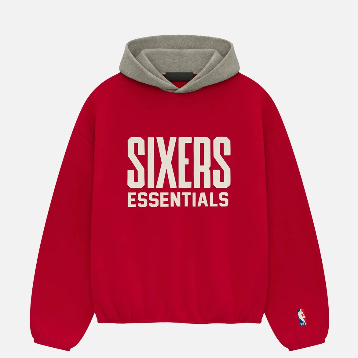 ESSENTIALS SIXERS HOODIE - RED Ocean Fit BreathableMesh