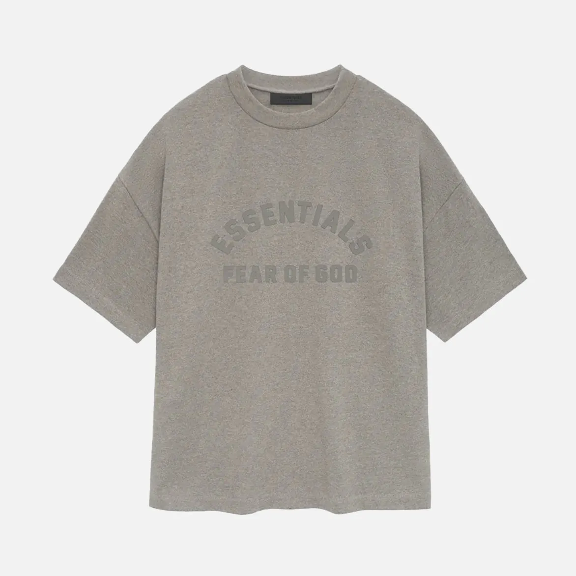 MoistureWickingMaterial ESSENTIALS S/S HEAVY TEE - HEATHER GREY