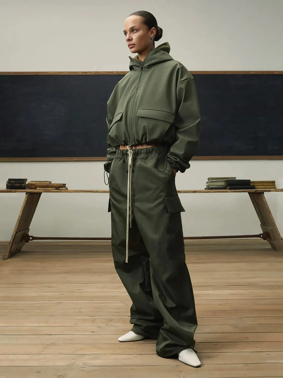 Star Fit ESSENTIALS TEXTURED NYLON FIELD PANT - MILITARY