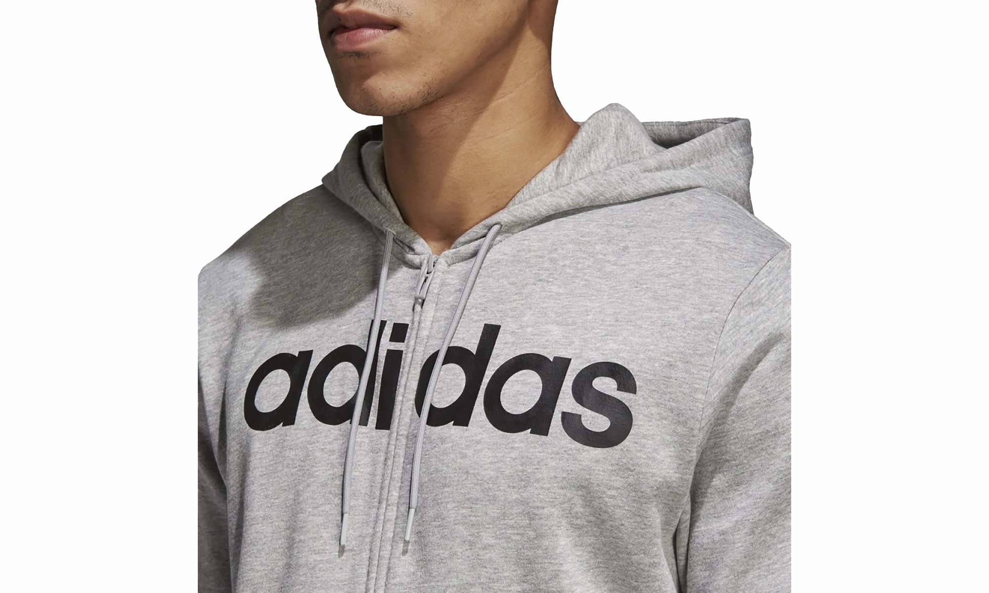 Essentials Camo Linear Full Zip Hoodie "Grey"