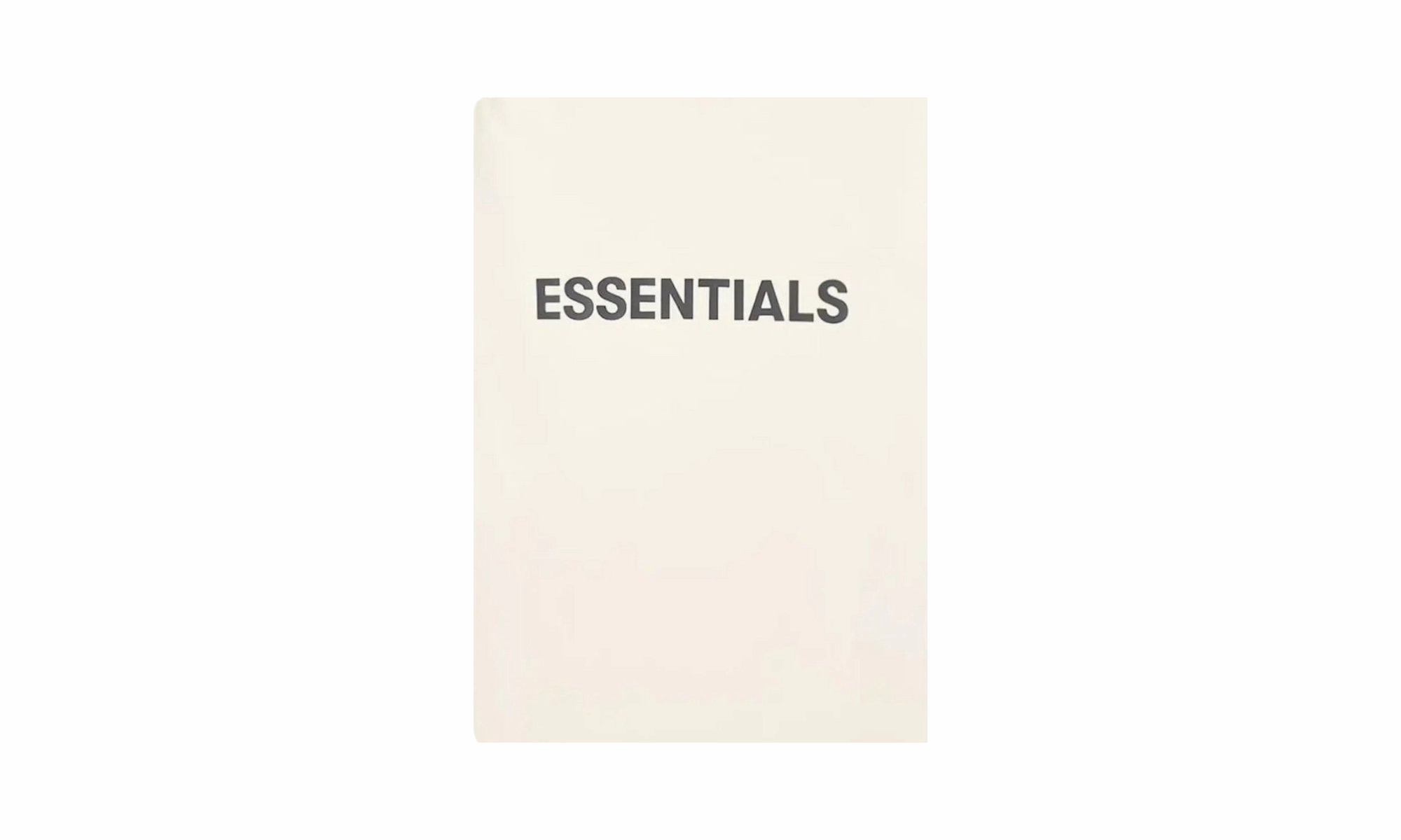 Essentials Front Logo T-shirt "Cream" Plane Mood Mature Charm