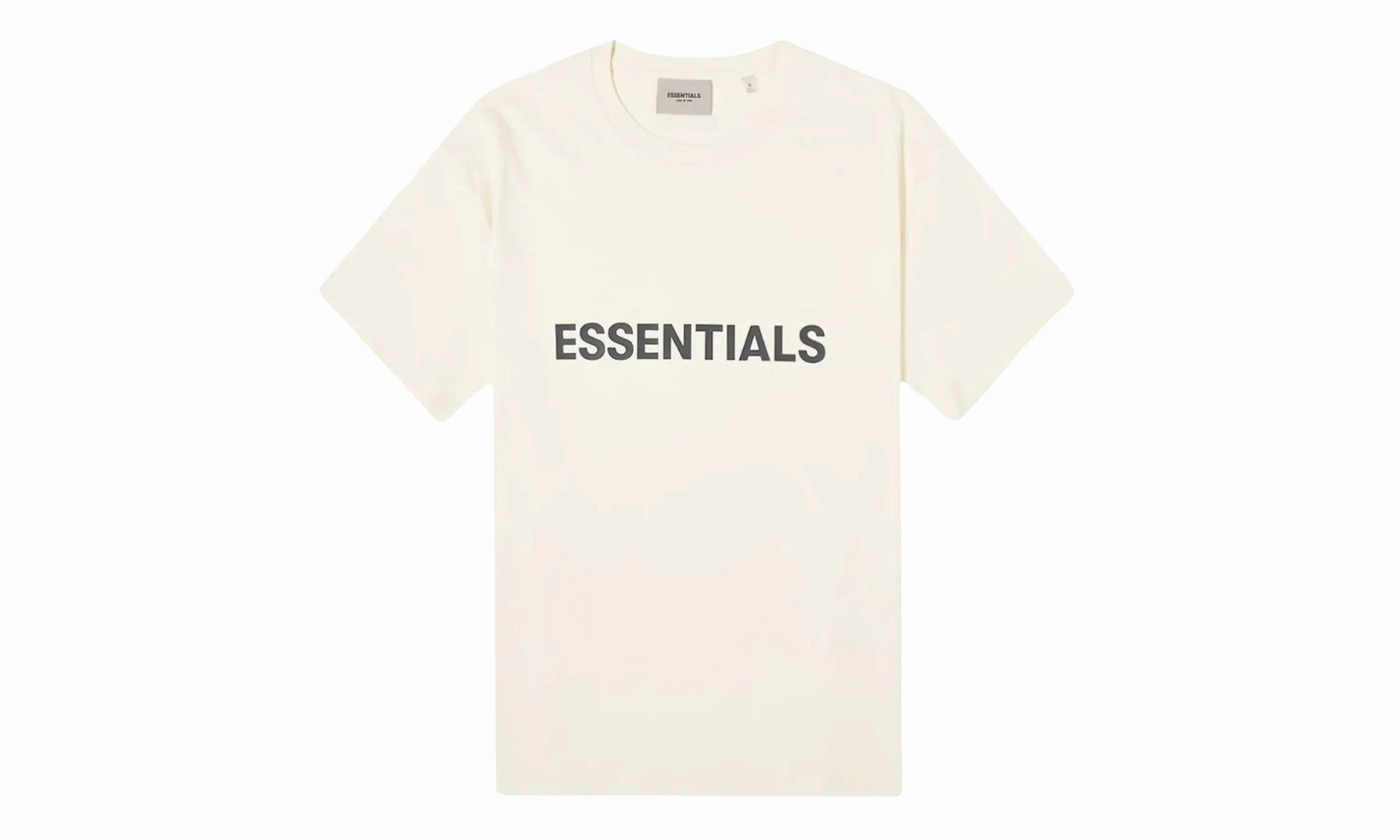 smooth zipper Windproof Outer Layer Essentials Front Logo T-shirt "Cream"