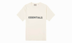 Essentials Front Logo T-shirt "Cream" Soft Jersey