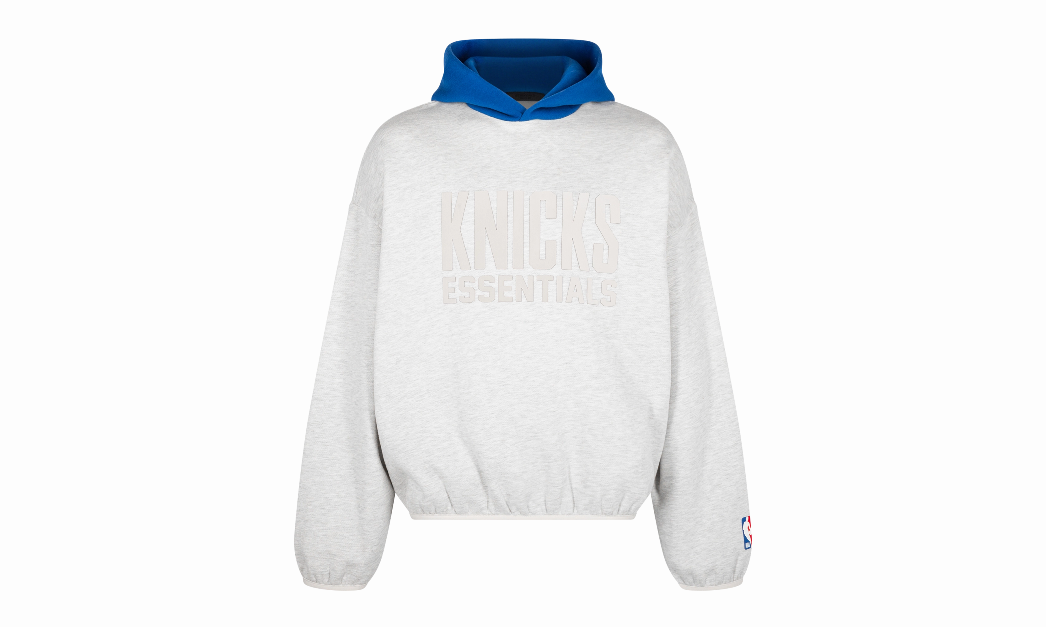 EcoFriendlyDye PrecisionTailoring ESSENTIALS HOODIE "Knicks - LIGHT HEATHER / BLUE"