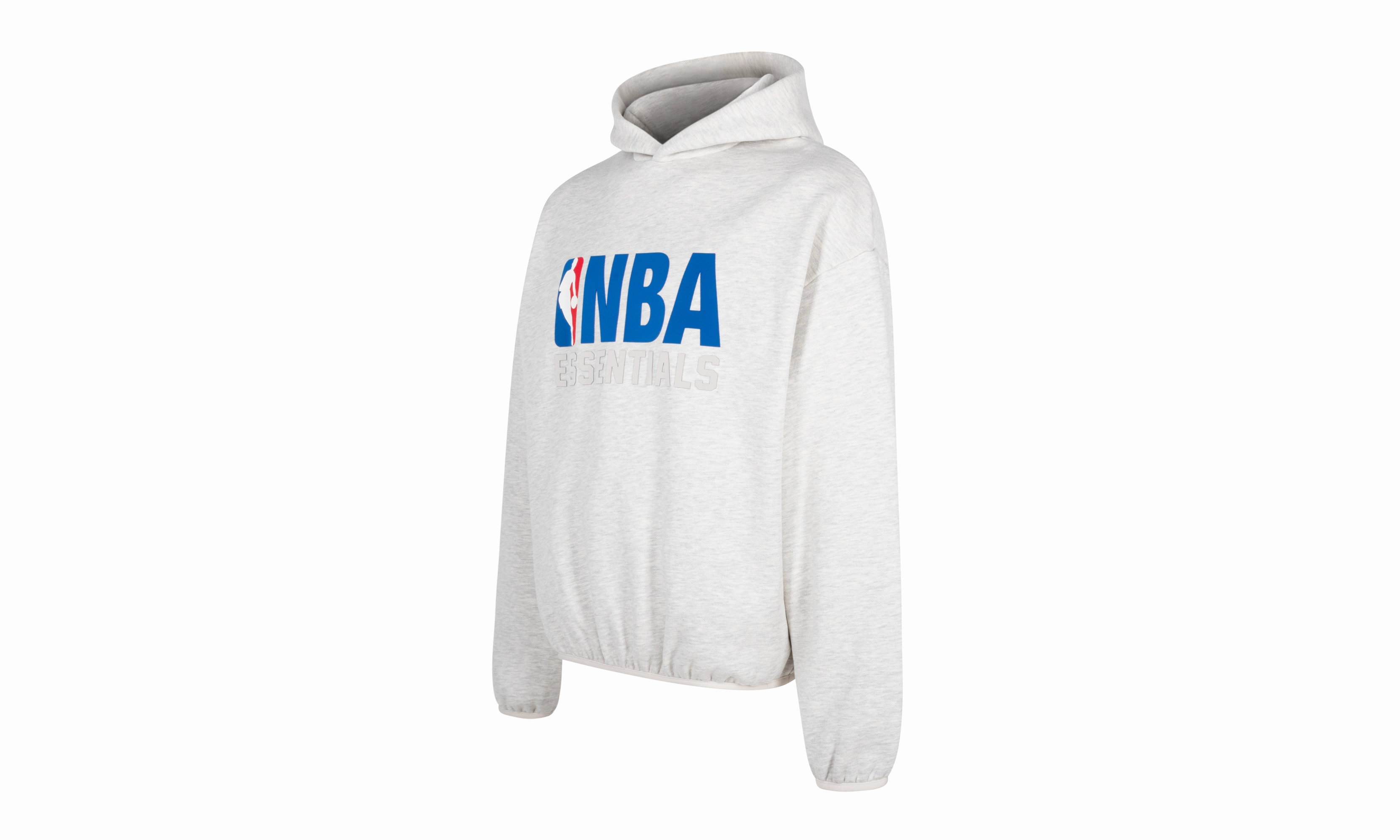 SeamlessTransition Recycled Polyester Blend ESSENTIALS HOODIE "NBA - LIGHT HEATHER"