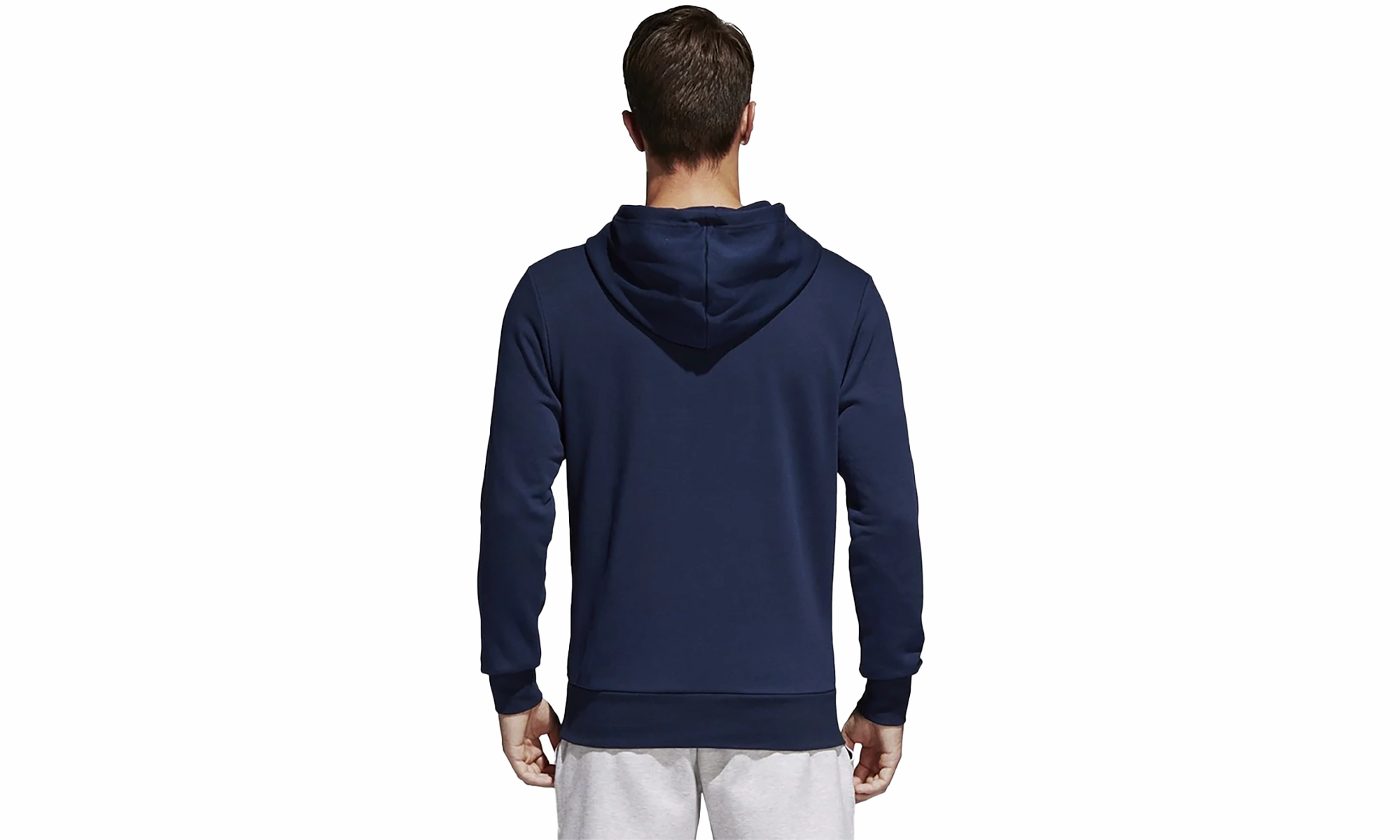 Essentials Linear Pullover Hoodie "Navy White"