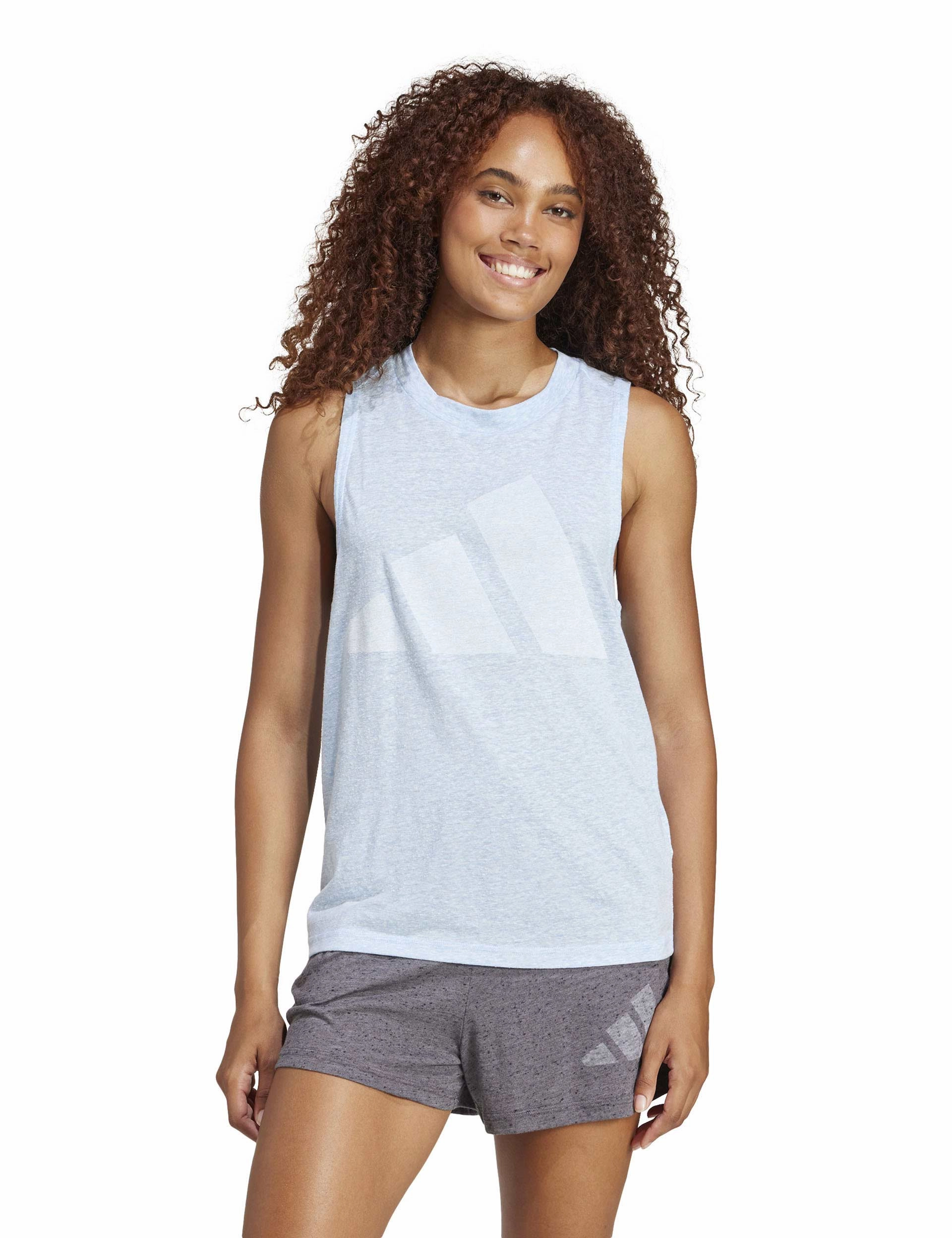 Essentials Winners Tank Top - Glow Blue/White Active Lightness
