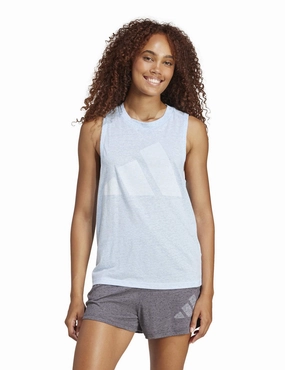 Essentials Winners Tank Top - Glow Blue/White Active Lightness