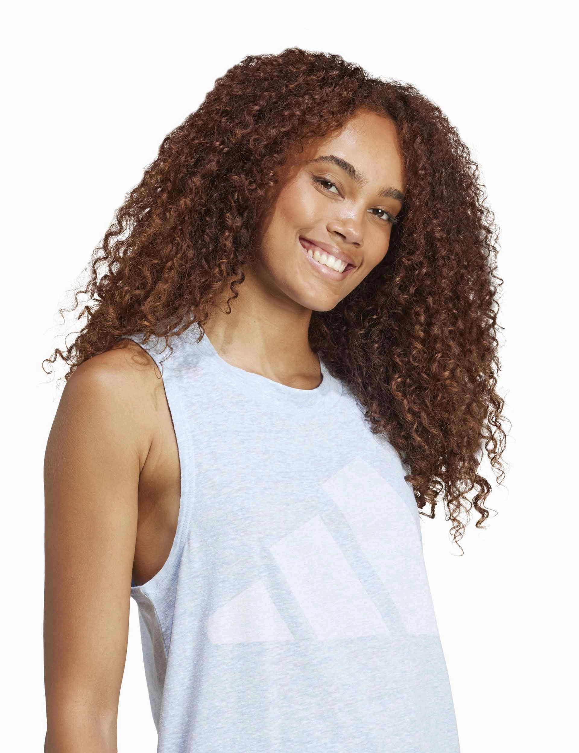 Essentials Winners Tank Top - Glow Blue/White difficult to operate Active Freshness
