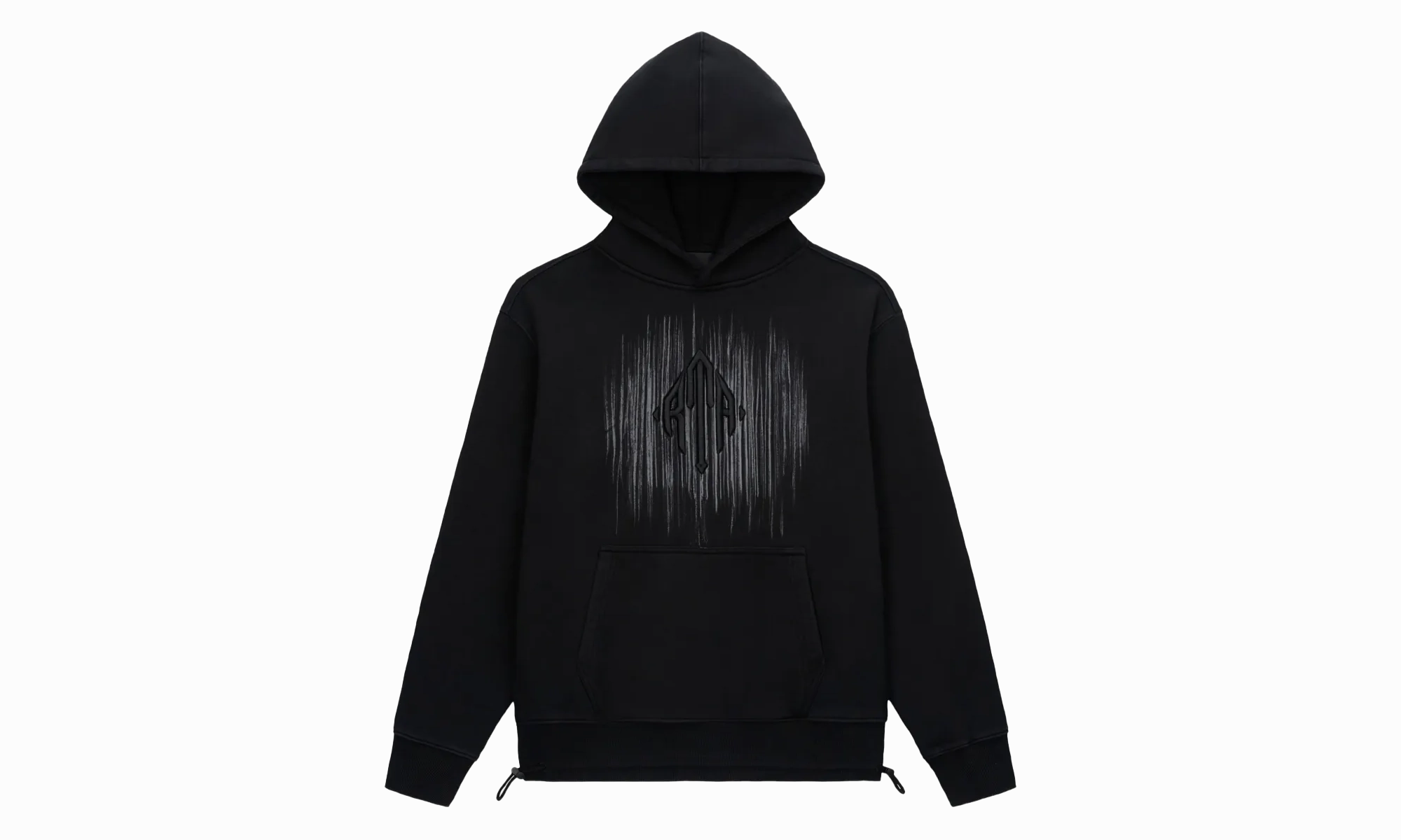 Etched Monogram Hoodie "Black"