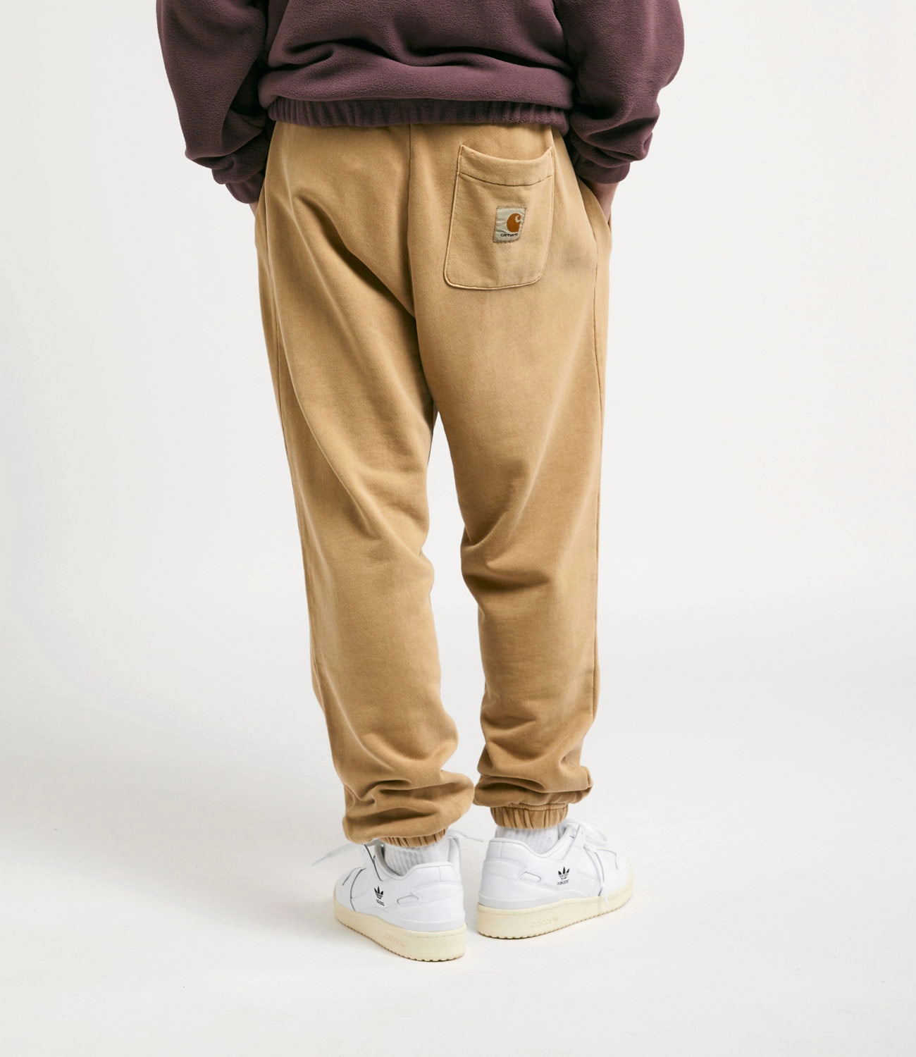 Non Binding Waist Non Tapered Leg Carhartt Nelson Sweatpants - Dusty Hamilton Brown