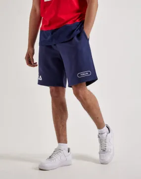 british retro World Glow Fila Downtown Fleece Shorts