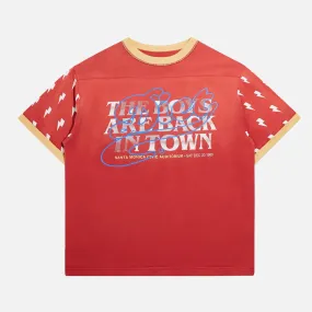 SustainableTextiles KnotFree Tailoring BOYS ARE BACK RIB TEE - RED