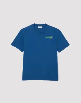 Water Soul Lacoste Bubble Logo Blue Tee
