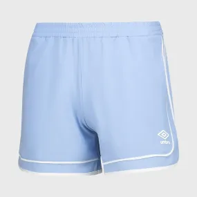 Umbro Womens Ella Split Shorts Blue Fantasy Mood Rich Tone