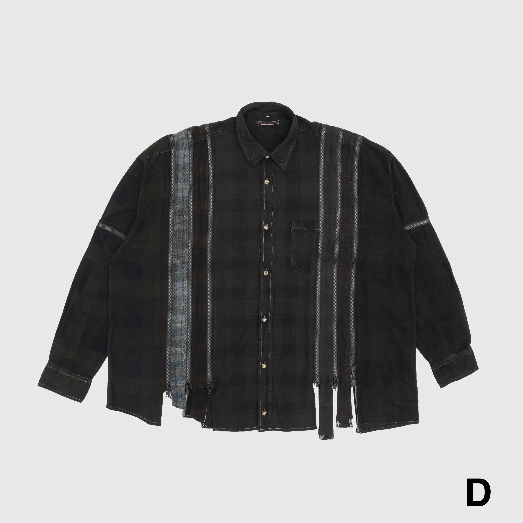 REBUILD BY NEEDLES 7 CUTS ZIPPED WIDE SHIRT Wedding guest Warm Insulation
