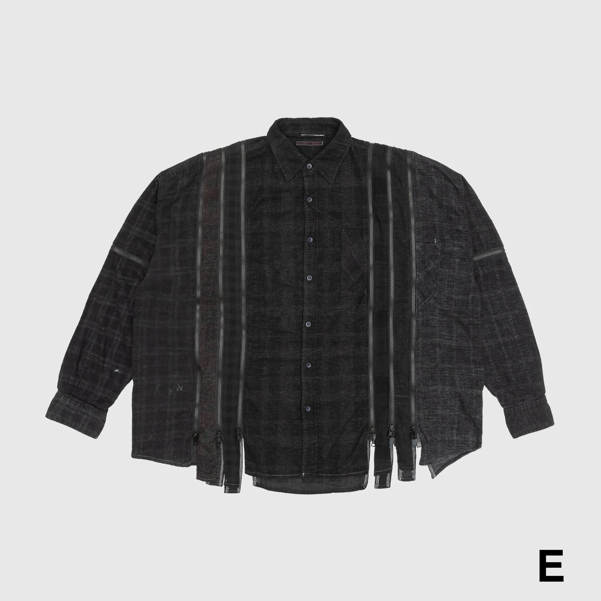 REBUILD BY NEEDLES 7 CUTS ZIPPED WIDE SHIRT Affordable Luxury
