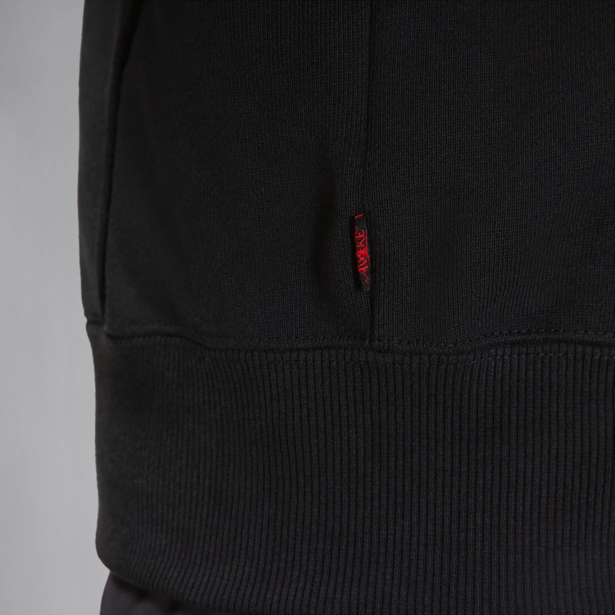 Handmade Glow AWAKE NY X JORDAN FULL-ZIP HOODIE "BORO" - BLACK
