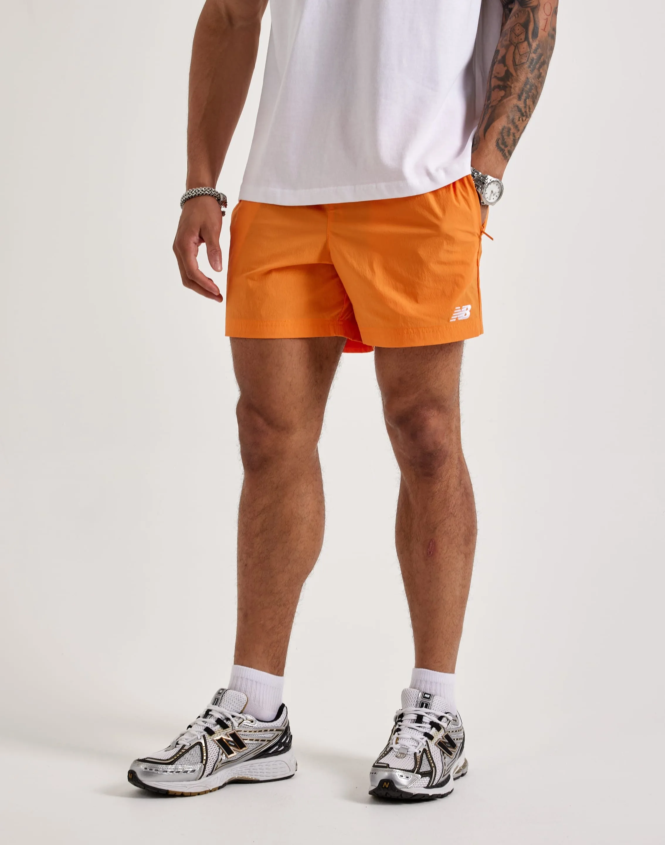 New Balance Athletics Stretch Woven Shorts Move Fast Wind Glow