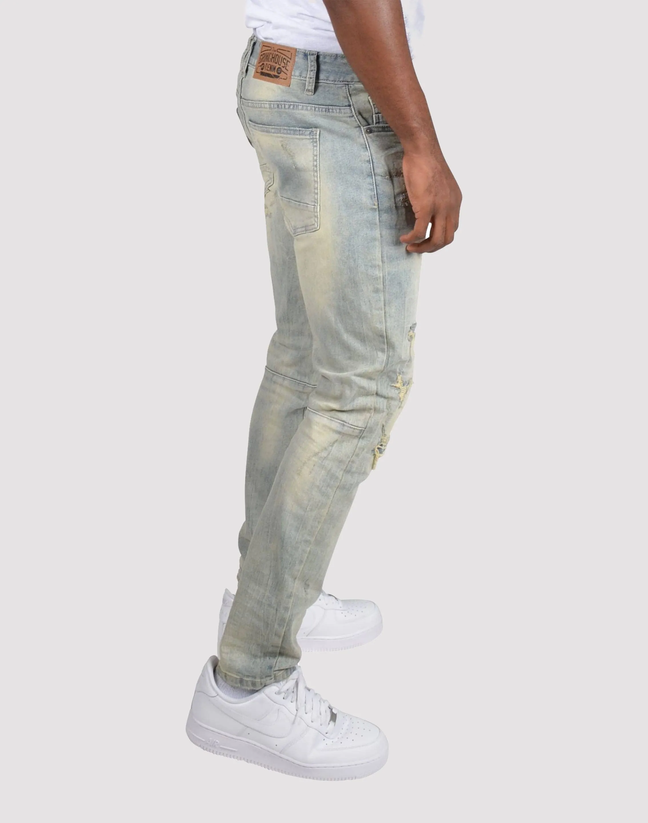 Grindhouse Vintage Wash Denim Jeans AI Style Winter Core