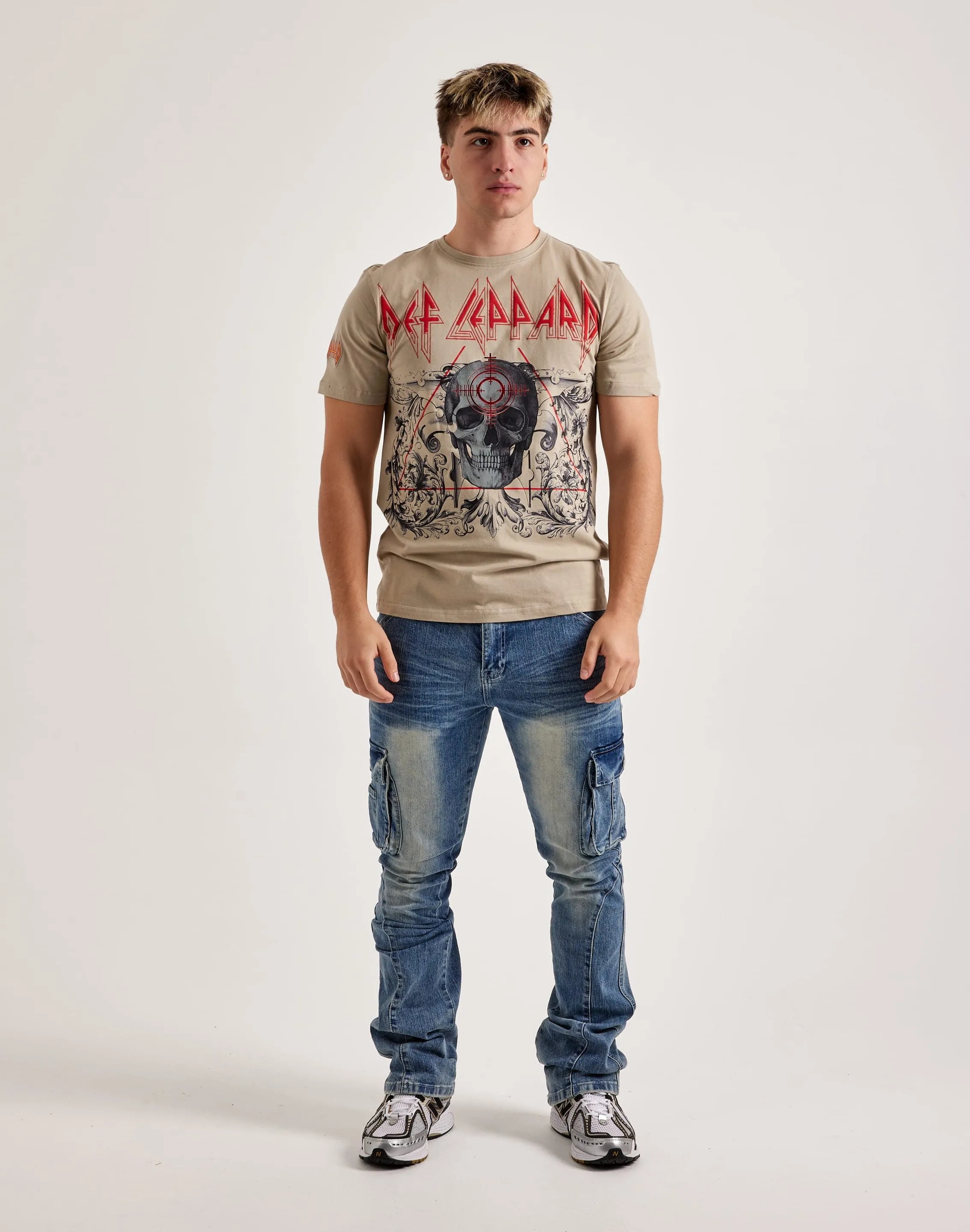 Central Mills Def Leppard Tee Frost Glow Clear Tone