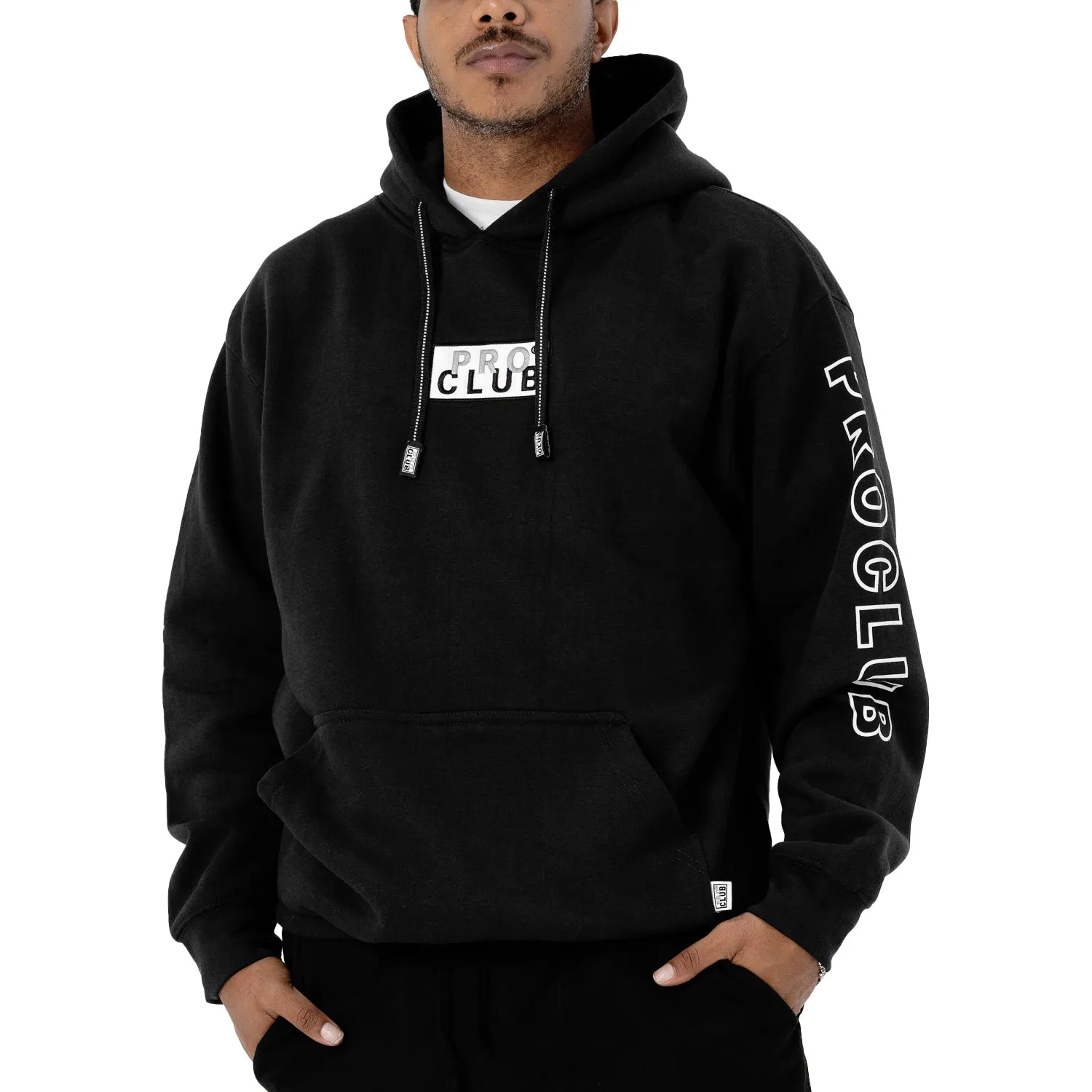Embroidered Box Logo Hoody - Mens Vacation Mood