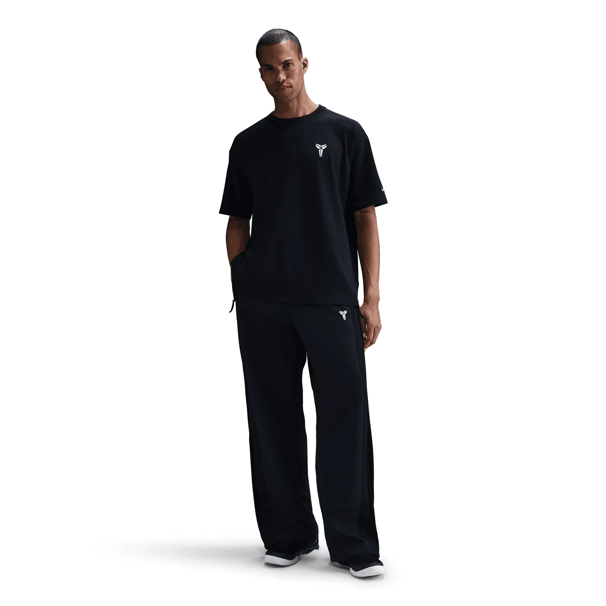 BiasCut Trims KOBE DETAILS PLEATED PANTS - BLACK