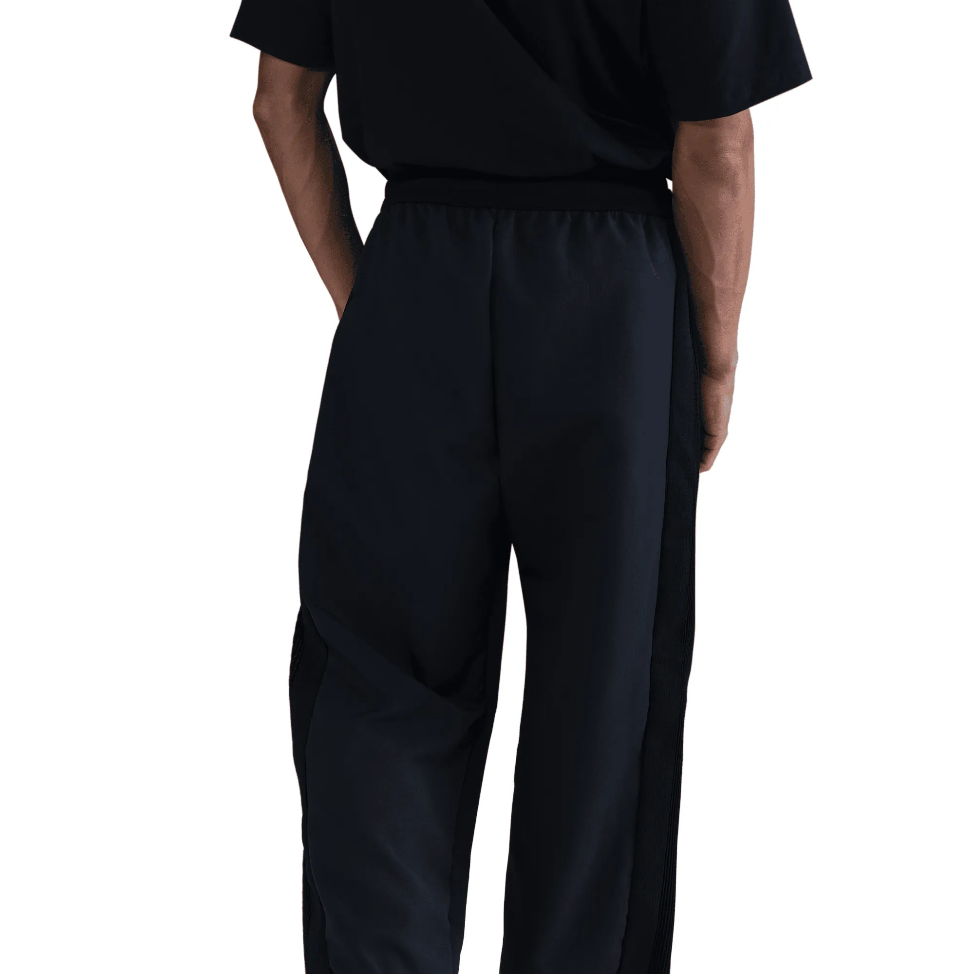 Conscious Fit KOBE DETAILS PLEATED PANTS - BLACK