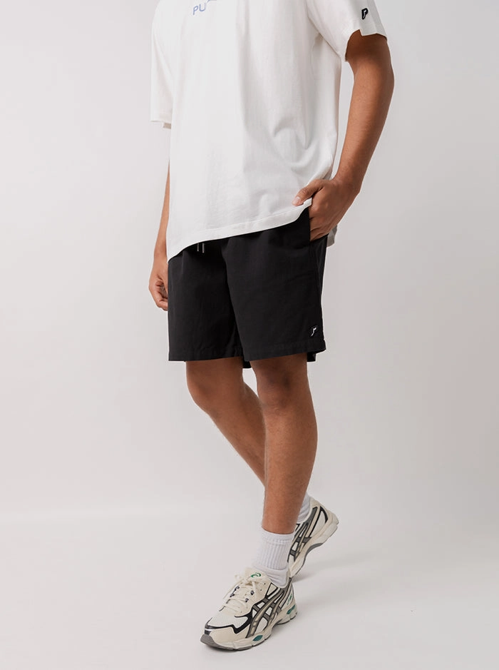 Retreat Shorts in Black Heels