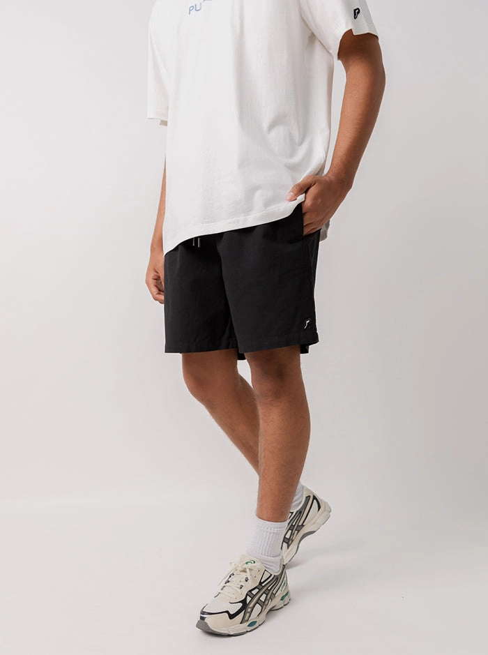 Lounge Wear Comfortable Waistband Retreat Shorts in Black