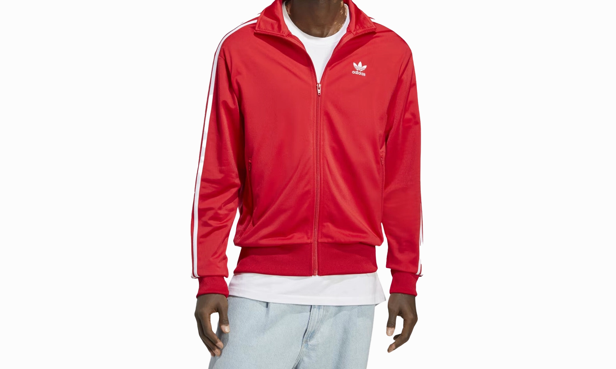 Originals Fire Bird Track Top Jacket Mens Style : Ia6342 "BETTER SCARLET" Summer Air Thermal Insulation Layer