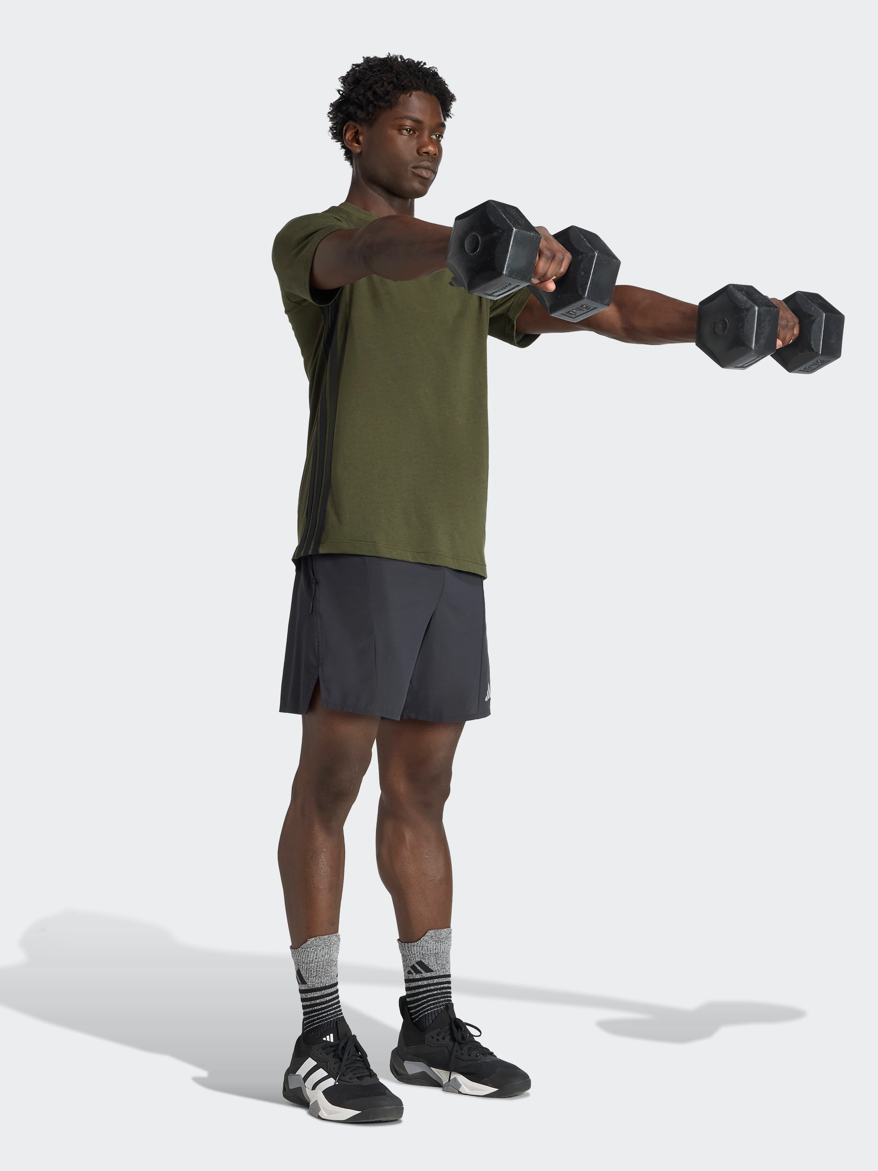 Feelready 3-Stripes T-Shirt Gusseted Crotch